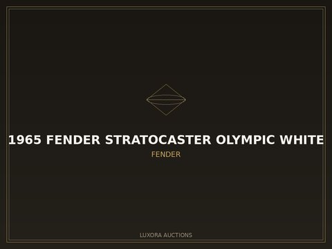 1965 Fender Stratocaster Olympic White