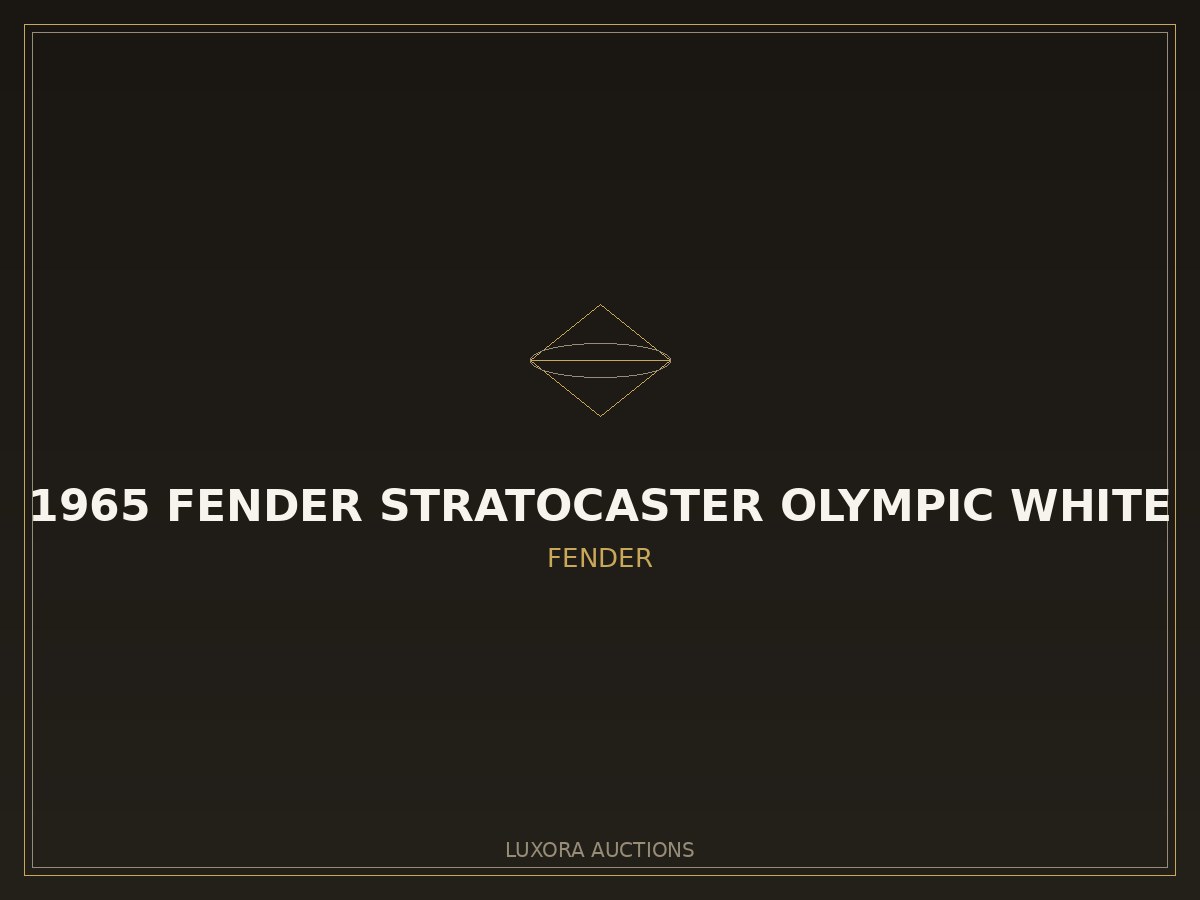 1965 Fender Stratocaster Olympic White
