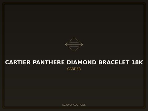 Cartier Panthere Diamond Bracelet 18k