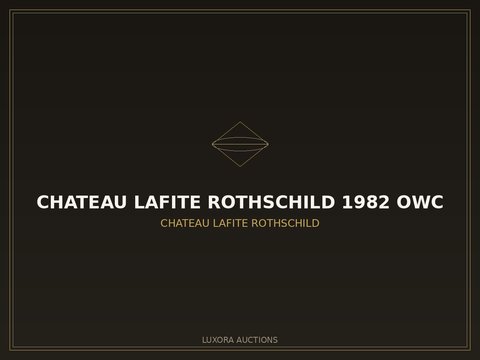 Chateau Lafite Rothschild 1982 OWC