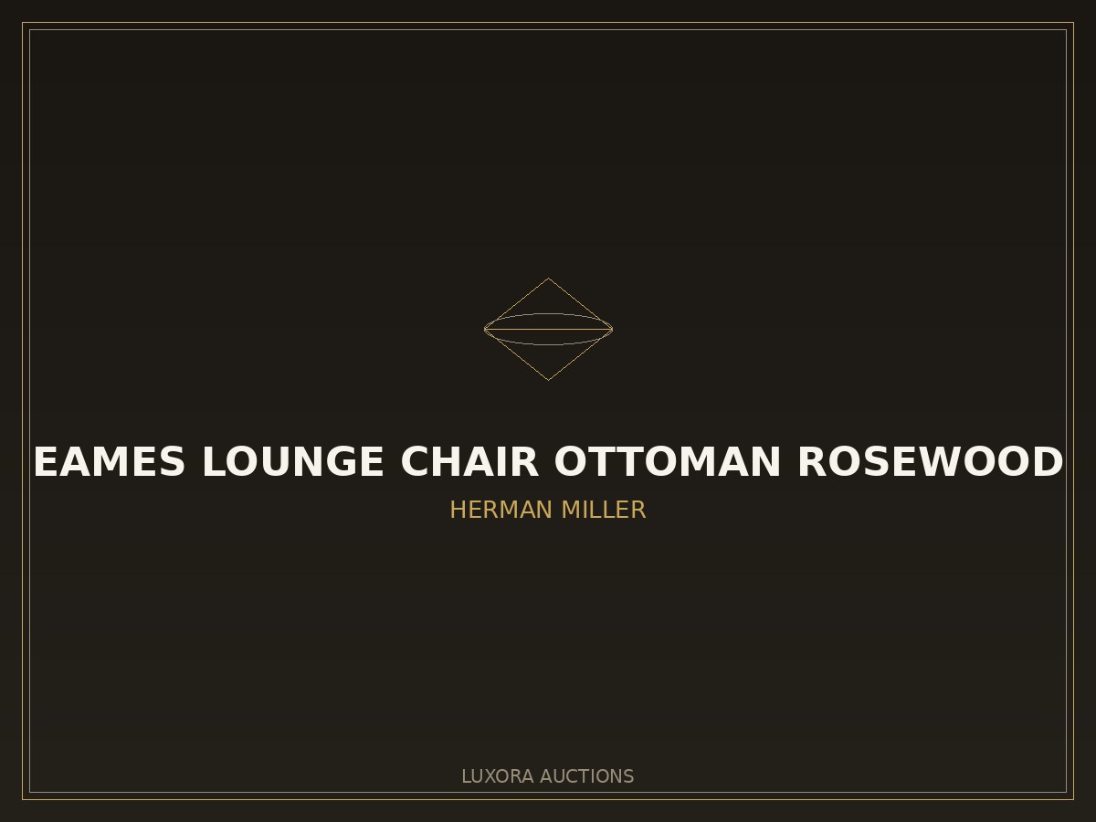 Eames Lounge Chair Ottoman Rosewood