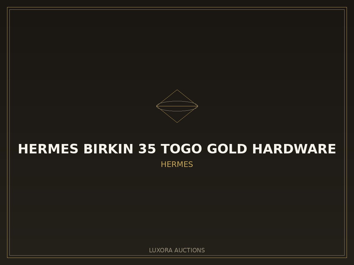 Hermes Birkin 35 Togo Gold Hardware