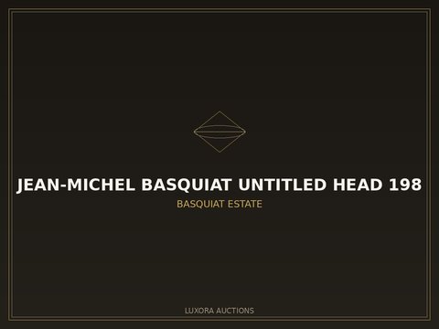 Jean-Michel Basquiat Untitled Head 1983