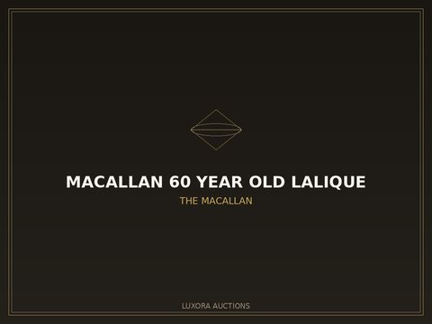 Macallan 60 Year Old Lalique