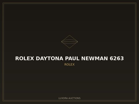 Rolex Daytona Paul Newman 6263