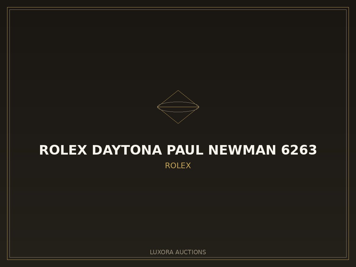 Rolex Daytona Paul Newman 6263