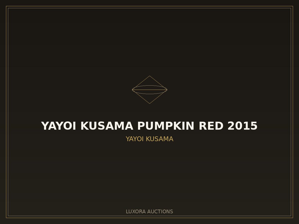 Yayoi Kusama Pumpkin Red 2015