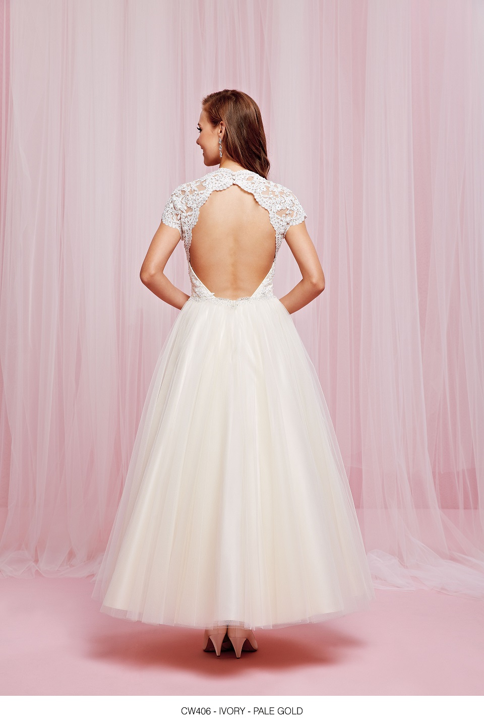 crux tea length wedding gown, white, small size 14 crux tea length wedding gown, white, small size 14