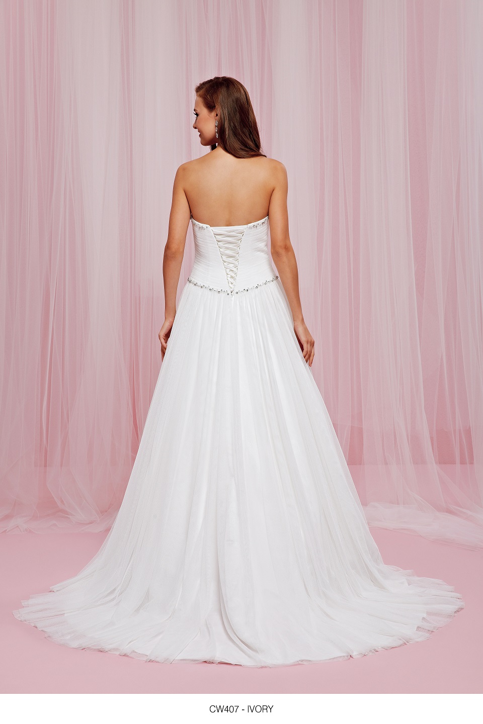 crux wedding gown cw407, ivory, strapless with tulle mesh. plus size crux wedding gown cw407, ivory, strapless with tulle mesh. plus size